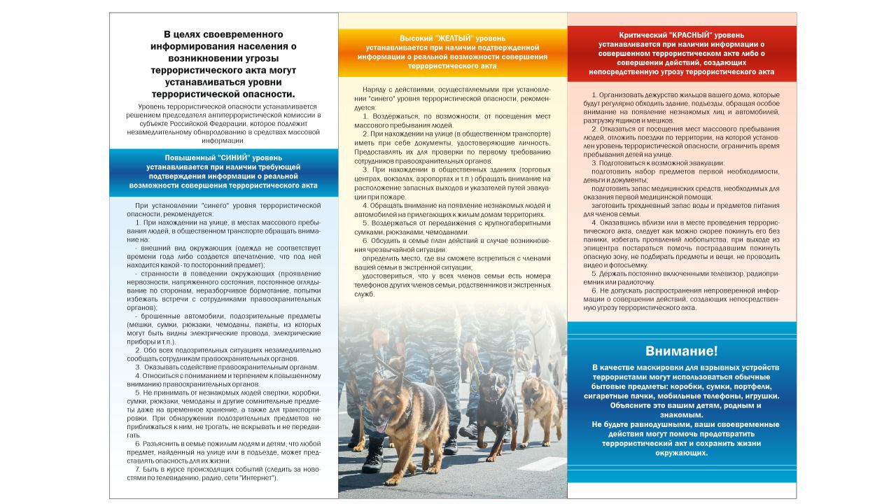 Об уровнях террористической опасности Об уровнях террористической опасности